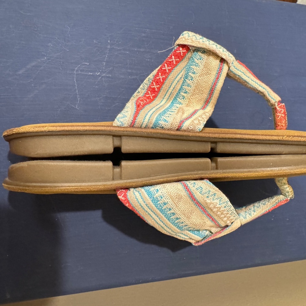 Sketchers sz 7 luxe foam flip flop beach‎ sandal Aztec - Picture 5 of 8